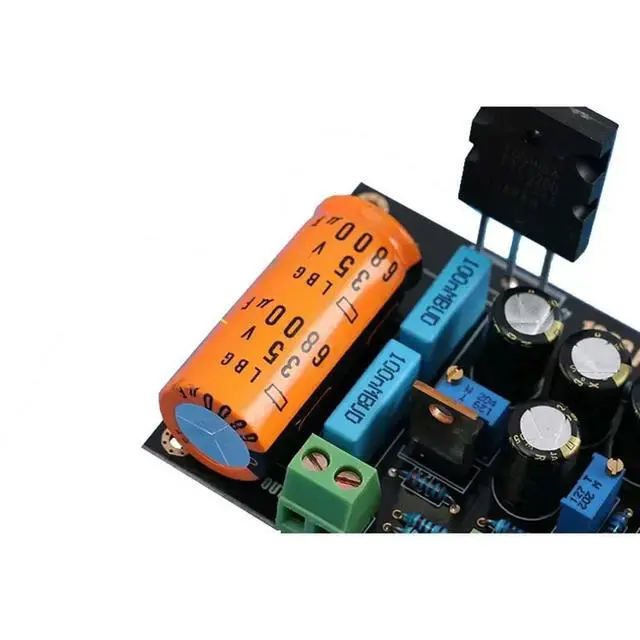 Alt view image 5 of 6 - DLHiFi 2pcs Hood 1969 25W Class A Power Amplifier Board Split With Voltage Stabilization Design 2SC5200 Large Tube