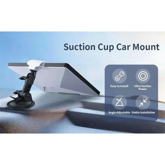 Alt view image 4 of 6 - For Starlink Mini Car Interior Bracket Device Center Console Bracket Car Suction Cup Mounting Bracket
