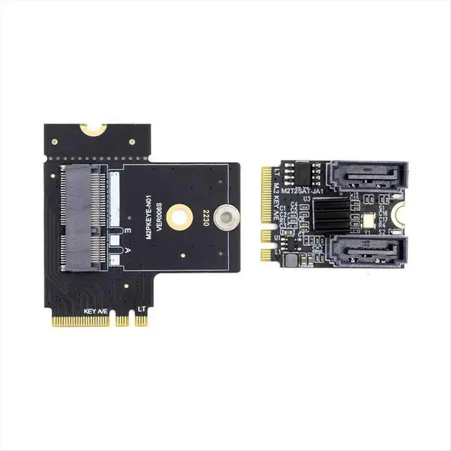 Alt view image 6 of 6 - M.2 Key A+E Riser Converter Adapter M2 NGFF Key A/E to A/E Extension Board for M.2 Key A+E SATA 3.0 6Gbps SSD HDD