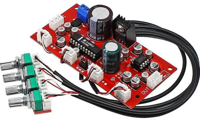 Alt view image 5 of 6 - HiFi Audio Amplifier Preamplifier Board Tone Board Front Board High and Low Balance Adjustment Amplifier Module