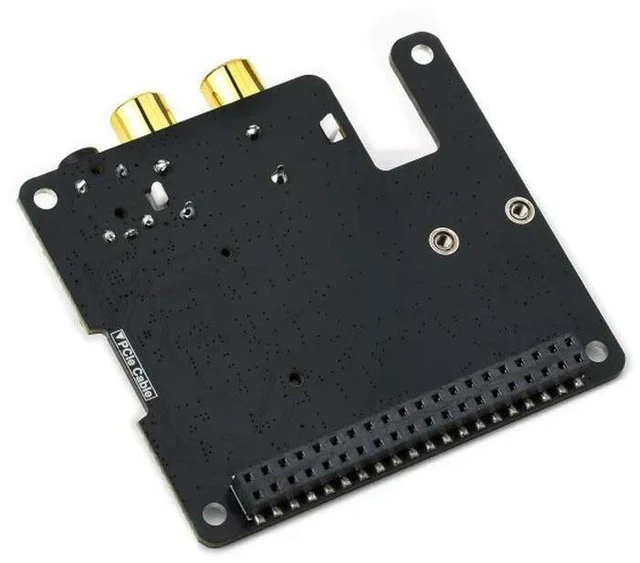 Alt view image 5 of 6 - Waveshare M.2 PCM5122 AUDIO HAT,PCIe To M.2 HAT With I2S Audio Extension For Raspberry Pi,Supports NVMe Protocol Solid State