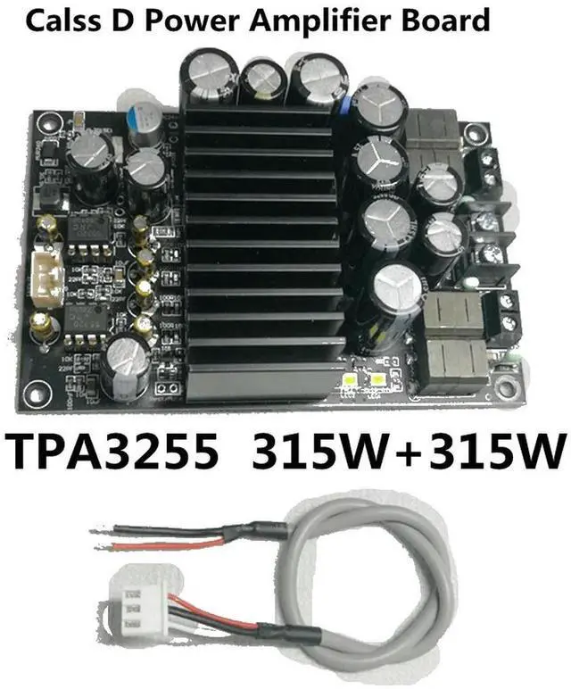 Alt view image 4 of 6 - DC 48V TPA3255 Digital 2.0 Channel 600W Audio Power Amplifier Board HIFI Stereo 300W*2 Class D Amplifier