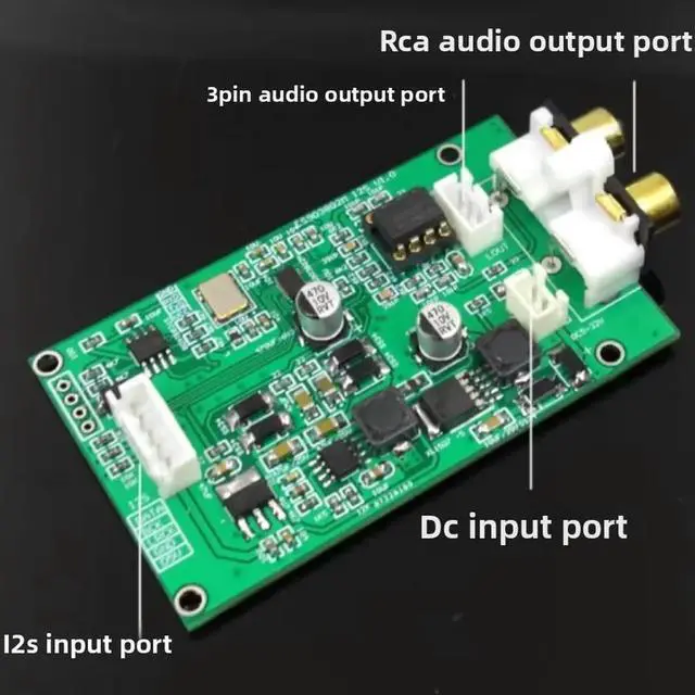 Alt view image 6 of 6 - ES9038 I2S Decoder Board DSD512 Upgrade Decoder DAC Bluetooth Device Player