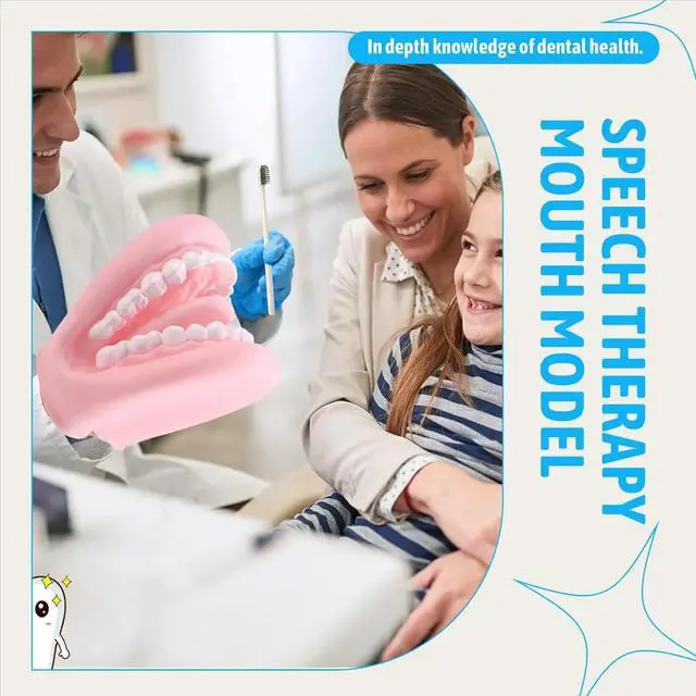 Alt view image 5 of 6 - Mouth Puppet with Tongue Teeth Mouth Hand Puppet Dental Mouth Model with Toothbrush for Boy Girl Educational Tool