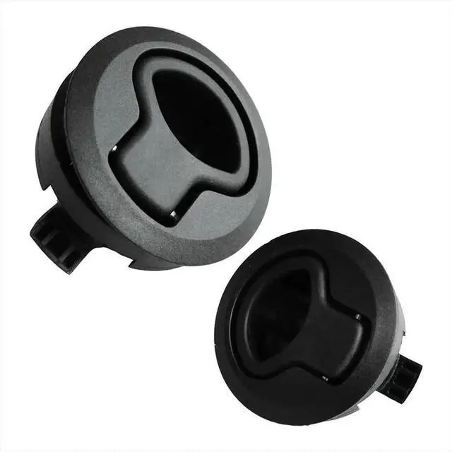 Alt view image 4 of 6 - 4PCS Boat Slam Latch Flush Pull Slam Latches Round Plastic Round for RV Boat Door Hatch Cabinet Pull Locking