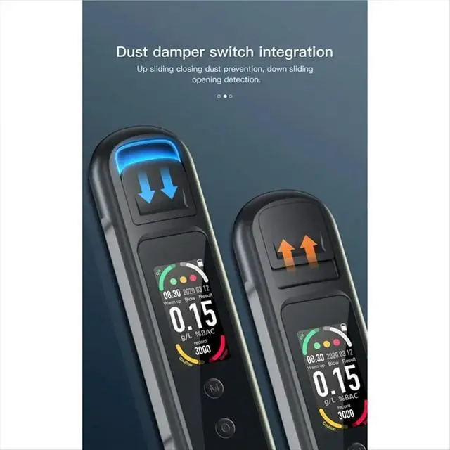 Alt view image 6 of 6 - LCD Digital Display Breathalyzer Non-Contact Alcohol Tester Accuracy Breathalyzer Diagnostic Tool