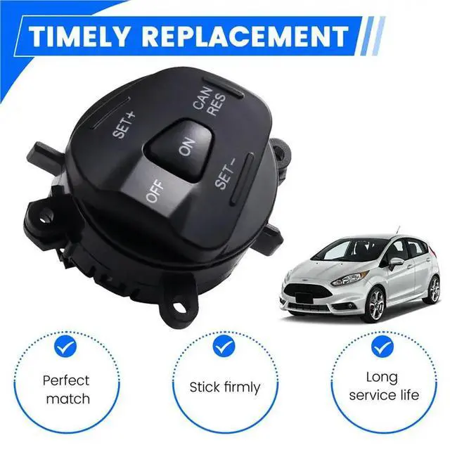 Alt view image 5 of 6 - Multifunction Steering Wheel Switch Right Side Blue Light For Ford Fiesta MK7 Ecosport 2013 Cruise Control Button 1