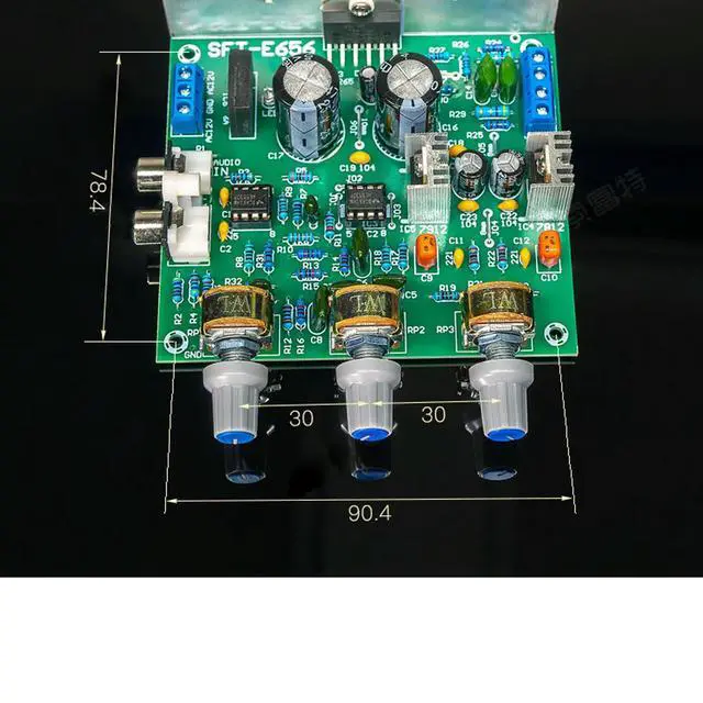 Alt view image 6 of 6 - DIY electronic kit TDA7265 amplifier Board Kit Toned NE5532 two-channel hi-fi stereo soldering kit