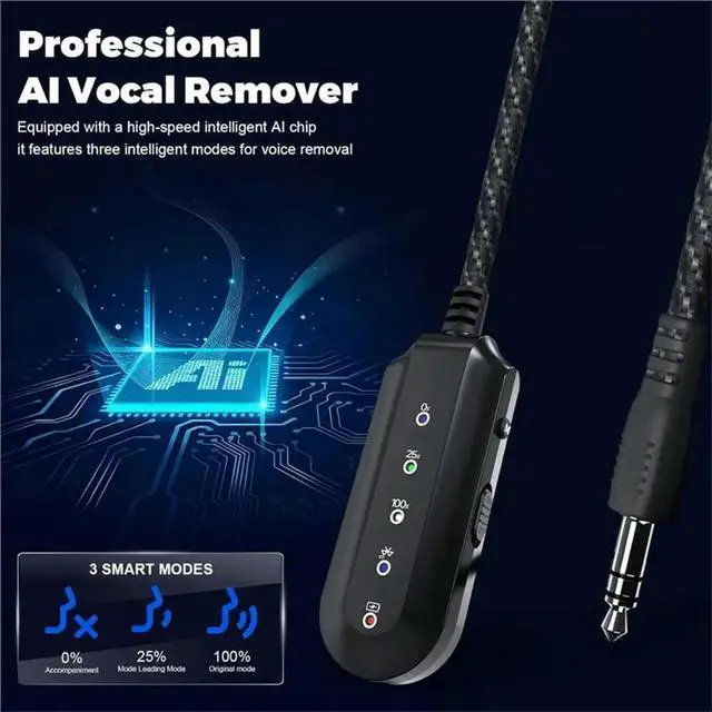 Alt view image 5 of 6 - AI Vocal Remover For Singing Practice, Real-Time Voice Elimination Device, Karaoke Vocal Removal Tool