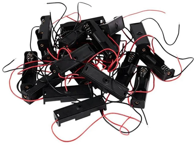 Alt view image 5 of 6 - YM-200 Pcs Black 2-Wired 1X AA Case Box Holder