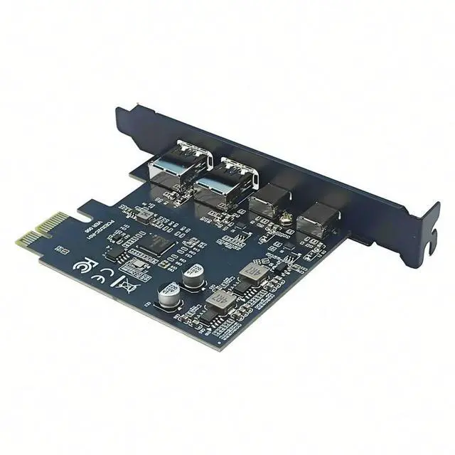 Alt view image 5 of 6 - PCI Express Card 2Port USB-A + 2Port USB-C USB3.2 Gen1 5Gbps PCIE Card Expansion Card Add on Cards Adapter for /Linux OS