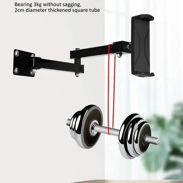 Alt view image 5 of 6 - 1pcs Wall Mount Tablet Stand Long Arm Stretchable Cell Phone Wall Holder Adjustable l Wall IPad Stand for 4-13 Inches