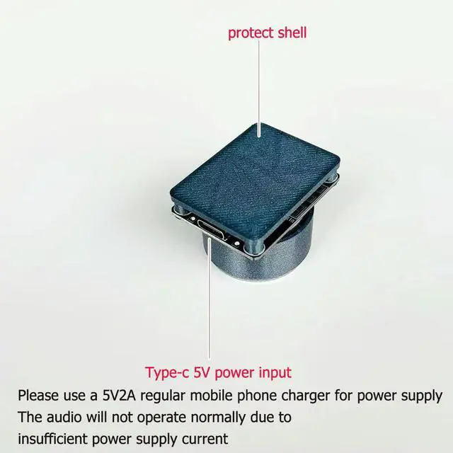 Alt view image 6 of 6 - DIY bluetooth speaker 10W resonant horn bone conduction speaker