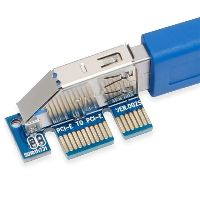 Alt view image 6 of 6 - Add On Card PCI Express USB 3.0 Adapter PC Components Extender PCIE Riser PCI-E Card Riser PCI E Riser for Video Card