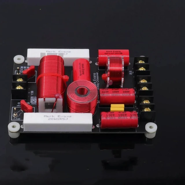 Alt view image 5 of 6 - 1PC GHXAMP 350W Crossover 3-Way Frequency Divider for Black Obsidian Series HiFi Bookshelf Speakers 470HZ 3500HZ , 139x89mm