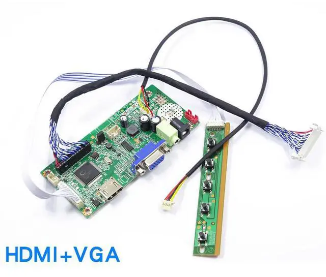 Alt view image 4 of 6 - diy lce driver board kit for G173HW01 V0 17.3" 1920*1080 LVDS (2 ch, 8-bit) , 30 pins hdmi vga