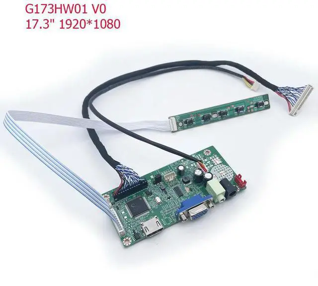 Alt view image 6 of 6 - diy lce driver board kit for G173HW01 V0 17.3" 1920*1080 LVDS (2 ch, 8-bit) , 30 pins hdmi vga