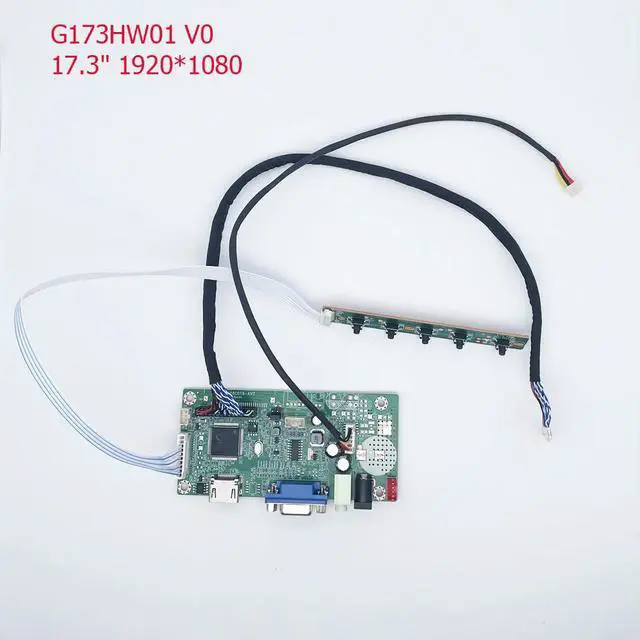 Alt view image 5 of 6 - diy lce driver board kit for G173HW01 V0 17.3" 1920*1080 LVDS (2 ch, 8-bit) , 30 pins hdmi vga