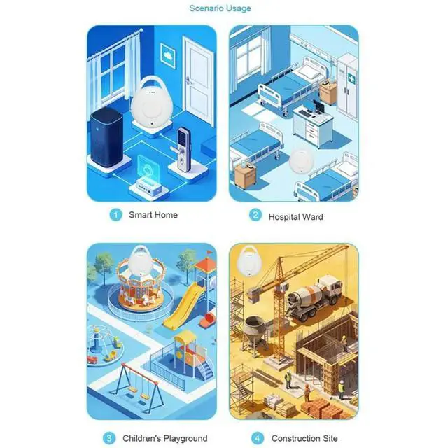 Alt view image 6 of 6 - NRF54L BLE6.2 Bluetooth Beacon Tag With Accelerometer And Buzzer Indoor Positioning Ibeacon