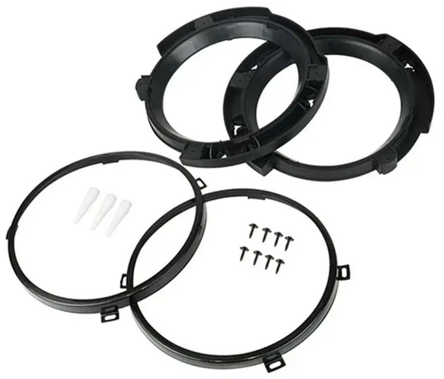 Alt view image 6 of 6 - 2Pcs 7-Inch Headlight Mounting Bracket Ring Accessories Headlight Holder For Jeep Wrangler 2007-2017