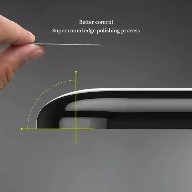 Alt view image 6 of 6 - Tempered Glass Mouse Feet For Deathadder 3Pro Mouse Skates Pad