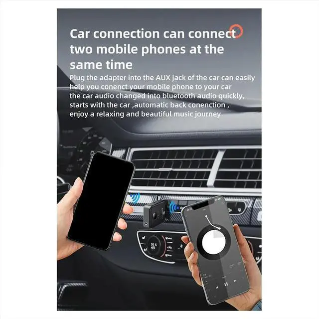 Alt view image 6 of 6 - Bluetooth Launcher Two -in -One 5.3 Non -Destructive Headset Aircraft Plug Audio Conversion Adapter 3.5mm AUX