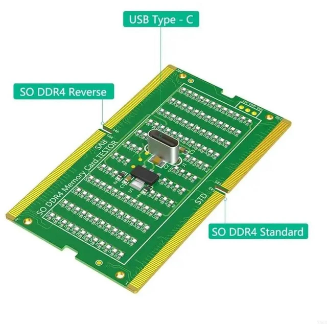 Alt view image 5 of 6 - 2025 Industrial DDR4 Slot Tester With Gold Connectors DDR4 Slot Diagnostic Tool