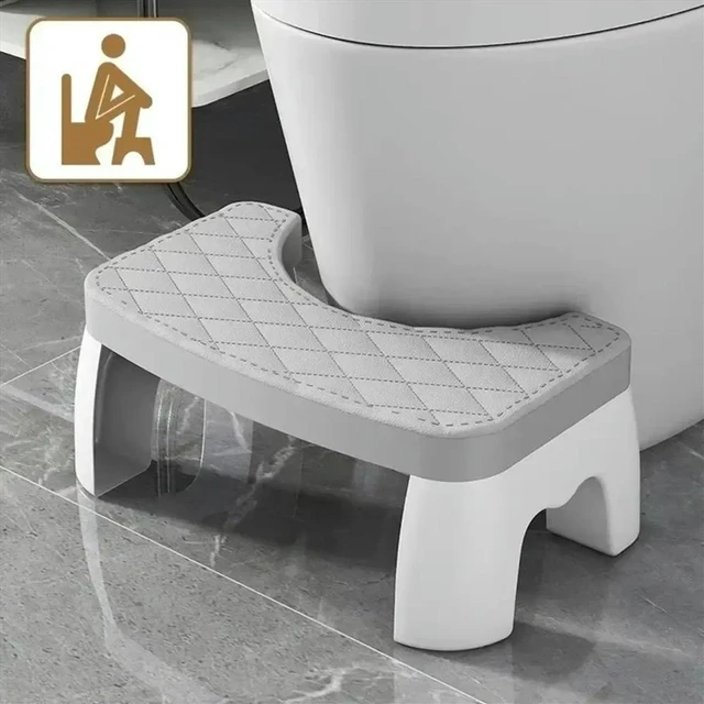 Alt view image 5 of 6 - Home Adult Bathroom Accessories Toilet Squat Stool Removable Non-Slip Toilet Seat Stool Squat Stool Black