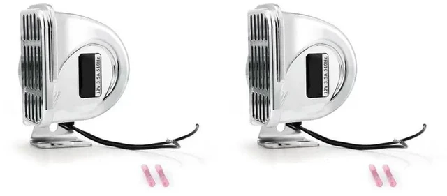 Alt view image 4 of 6 - 2X 12V Marine Snail Electric Horn 304 Stainless Steel Super Loud Car Horn Waterproof Warning Electric Horn A