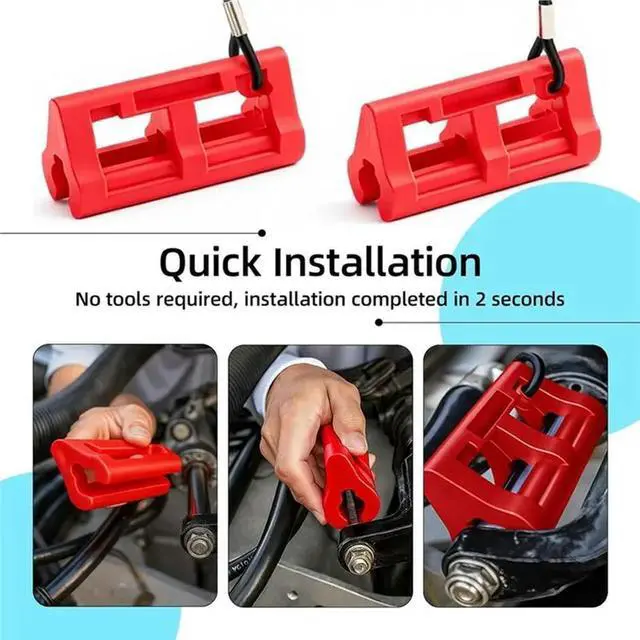 Alt view image 5 of 6 - Hydraulic Steering Clip For Boat, 2-Pack Outboard Steering Locks Keep Motor In Position Place When Towing