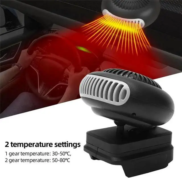 Alt view image 6 of 6 - Cordless Car Heater Car Window Defogger Small Space Heater for Makita 18V for Cars Office Indoor Use