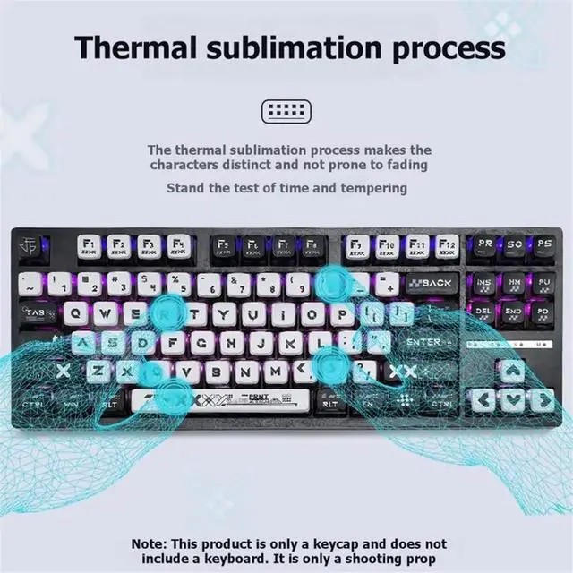Alt view image 4 of 6 - 132 Keys Keycaps PBT PC Keycap for Gateron MX Switches Keyboards CBSA Game Keyboard