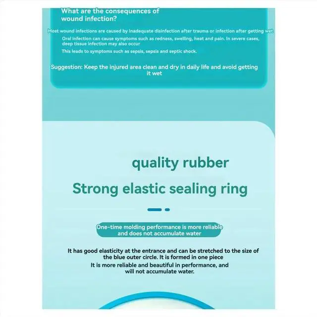 Alt view image 5 of 6 - Waterproof Shower Cover Bandage Adult Sealed Cast Bandage Protector Wound Fracture Cover Shower Health Care B