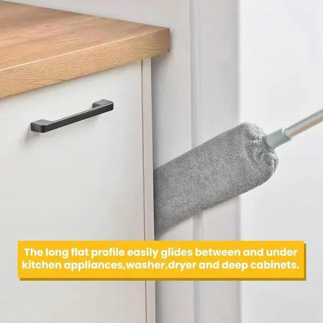 Alt view image 5 of 6 - Extendable Microfiber Duster Versatile Cleaning Tool for Ceilings, Blinds, Under Furniture Washable Dusting Wand