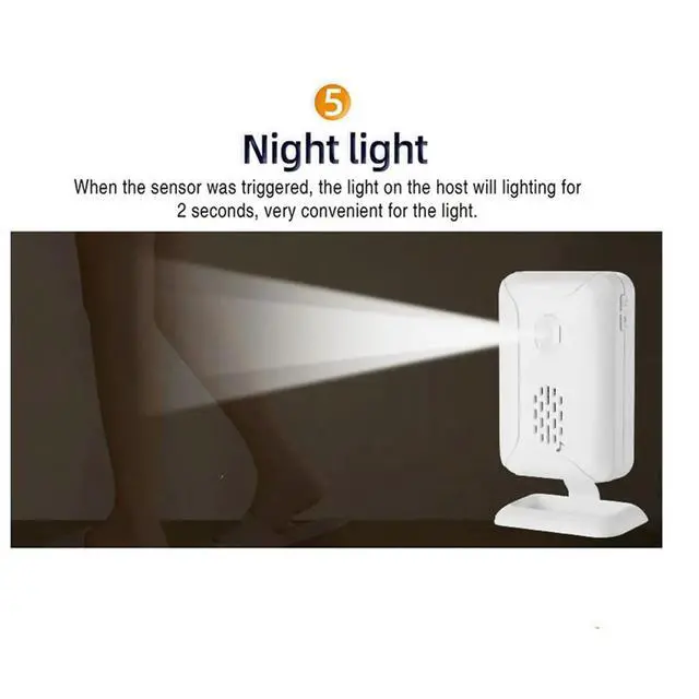 Alt view image 6 of 6 - Door&Bed Exit Alarm for Elderly Dementia Patients,Bed Alarm for Elderly Adults,Bed Alarms and Fall Prevention