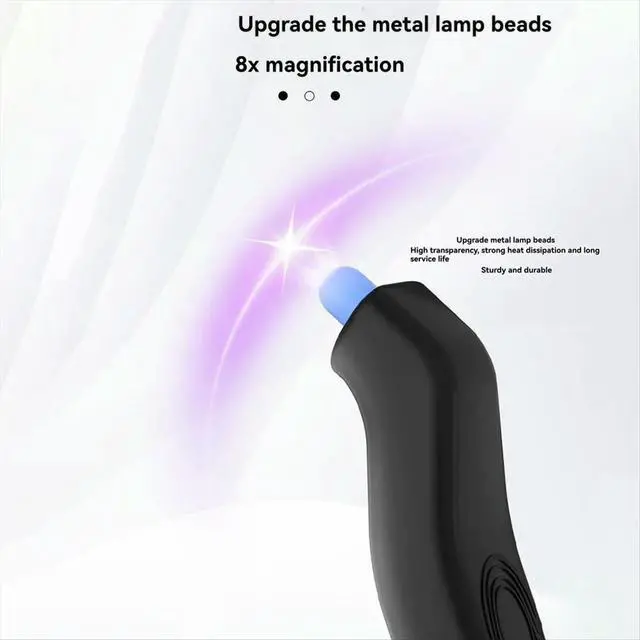 Alt view image 5 of 6 - Eyelash Tweezers with Led Light Extension Light Lamp UV Lash Extension Glue Light on Tweezers Eyelashes EU Plug
