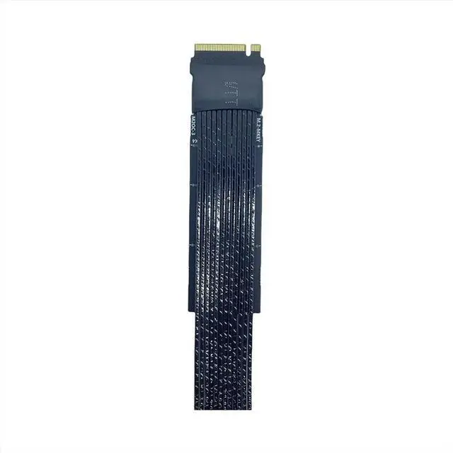 Alt view image 4 of 6 - For M.2 to Oculink 4i Extension Cable Desktop M2 Mkey NVME to SFF8611 Adapter Cord PCIe 4.0 X4 Gen4 Silver Plated 20cm