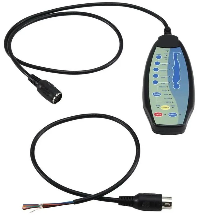 Alt view image 6 of 6 - Recliner Chair Remote Control with 8 Pin Connectors Heating Intensity Adjustment 12VDC 20in Cord Tailored Massage Modes