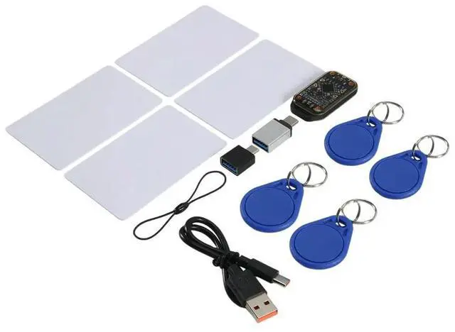 Alt view image 5 of 6 - RFID Chip Reader Chameleon Ultra Card Emulator NFC Duplicator ID IC Card Decode+4XCUID Keychain/Card