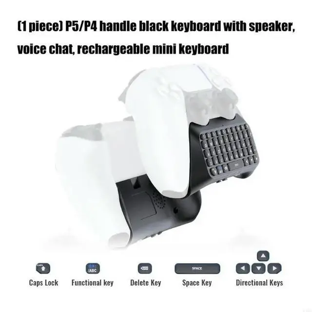 Alt view image 5 of 6 - Controller Keyboard for Gaming Built in Speaker and Mic Voice Chat Function