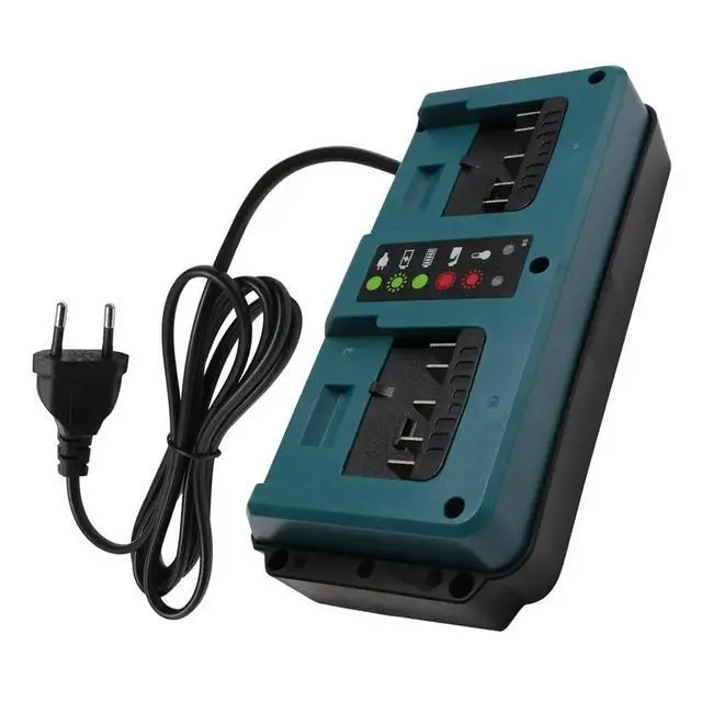 Alt view image 6 of 6 - 2 Port Li-Ion Charger Fast Charging for Bosch 18V 20V GBA18V80/GBA18V40/GBA18V120 EU Plug