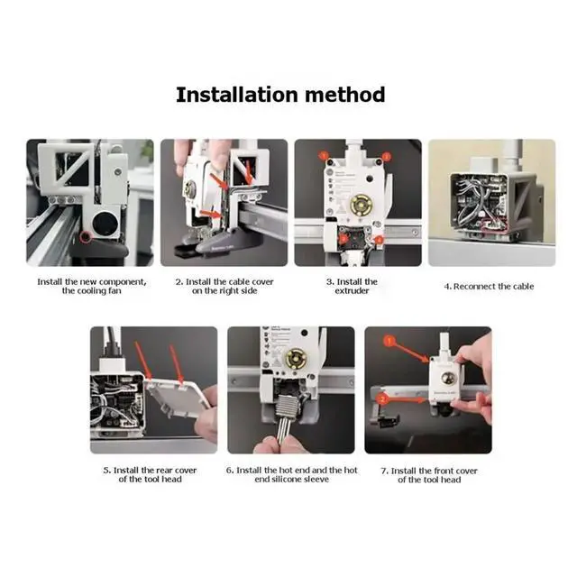 Alt view image 6 of 6 - 2Pcs Cooling Fan for A1/A1 Mini A1 5015 Cooling Blower Fan for A1 Series Component Reduce Printing Failures