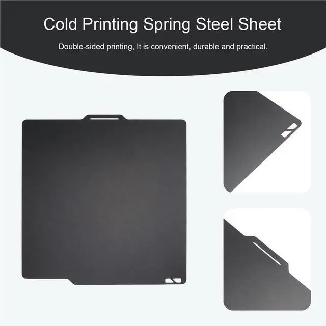 Alt view image 4 of 5 - Build Plate for X1 X1C P1P P1S A1/ A1 Mini Double Sided Epoxy Resin Coating Cold Printing Spring Steel Sheet