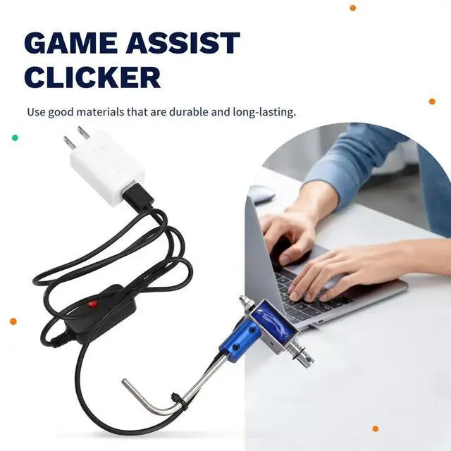 Alt view image 4 of 6 - Computer Keyboard Clicker, Physical Automatic Random Click, Game Assist, Anti-Drop 1-30s US PLUG