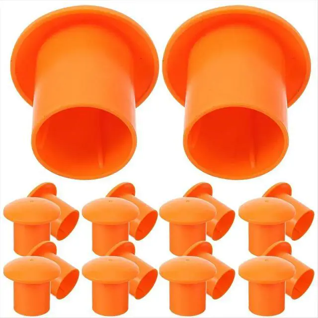 Alt view image 4 of 6 - 50Pcs Steel Bar Protective Cap Rebar End Protectors Sleeve Cover for Protector Construction Industry Mushroom