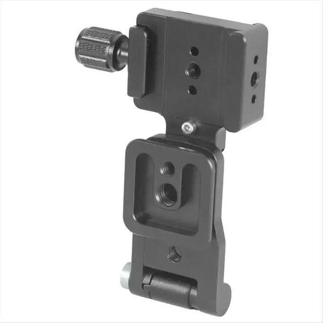 Alt view image 6 of 6 - Camera L-Holder Arca Quick Release Plate Vertical Filming Mount W 1/4Inch Cold Shoe for SLR DSLR Camera Bracket