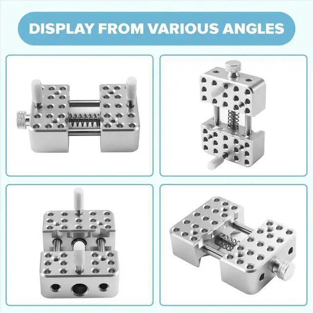 Alt view image 4 of 6 - Bench Pliers Aluminium Alloy Vise Fixture Multi-Function Clamp Model Making Fixed Jig DIY Crafts Remodeling Vise Tool