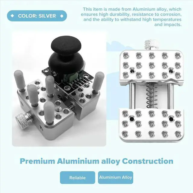 Alt view image 5 of 6 - Bench Pliers Aluminium Alloy Vise Fixture Multi-Function Clamp Model Making Fixed Jig DIY Crafts Remodeling Vise Tool