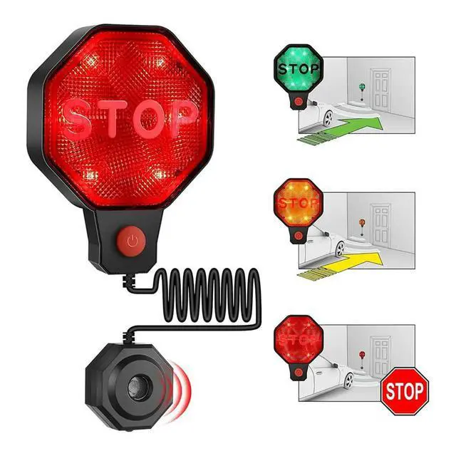 Alt view image 4 of 6 - Adjustable Garage Parking Sensor Aid with LED Indicators, Parking Assist Sensor with Dual Power Options US Plug