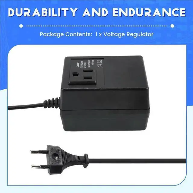 Alt view image 4 of 6 - Power Transformer Voltage Regulator 220V to 110V Voltage Converter Step-Down Transformer Invert 200W EU Plug